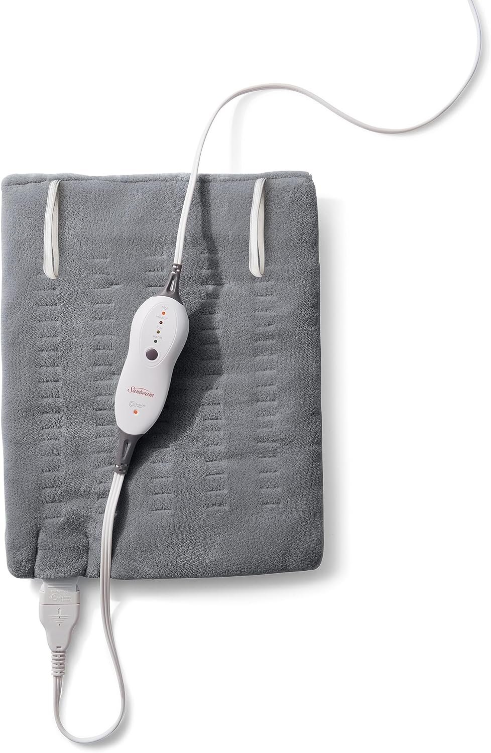 Sunbeam Premium Sunbeam Heating Pad with Compact Storage, Standard Size, Gray