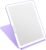 deweisn Folding Lighted Makeup Mirror with 72 LEDs 3 Colors Light Modes USB Rechargable 1800mA Batteries Portable Ultra Thin Compact Vanity Mirror Dimmable Travel Mirror