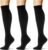 (3 pairs) Compression Socks 20-30 mmHg Long Knee High Socks for Women Men Support Athletic Travel Daily Wear