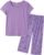 YIJIU Women’s Short Sleeve Tops and Capri Pants Cute Cartoon Print Pajama Sets (Available in Plus Size)