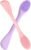 Silicone Face Scrubber, 2 in 1 Face Mask Brush, Pore Brush, Blackhead Remover, Facial Cleansing Brushes, Face Mask Applicator for Mud, Clay(Pink+Purple)
