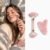 Face Roller & Gua Sha Set for Facial Massage, Reduce Puffiness & Wrinkles, Cooling Skin Care Tool for Face Neck Eyes, Relaxing Self Care Beauty Gift