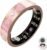 Retro Bluetooth Smart Ring for Women Fitness Tracker Ring with Heart Rate, Sleep Monitoring, Blood Oxygen, Step Counting for iOS and Android (Pink, 9#)