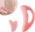 FDKJEJC Body Gua Sha Tool Cellulite Guasha Tool for Body Large Body Massage Tools (Natural Resin) Lymphatic Drainage Tool Guasha Tool for Face，Back, Legs, Women’s Body Shaping Tools (Pink)