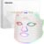 SDKWDH Red Light Mask for Face, 7-1 Colors Facial Care Mask, 850nm Infrared & Red Light Masks, Ergonomic Design for Home & Travel, White