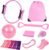 Pilates Kit for Women, Pilates Equipment with 13” Magic Circle, Pilates Ring and Ball Set with 5 Strength Bands, Hip Thrust Belt, Compact Workout Set at Home