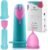 Ecoblossom Menstrual Cup Applicator Tool – Comfortable & Easy Insertion – Hygienic & Reusable – Compatible with Most Period Cups – Teal (Must be Used with Lubricant)