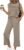 WIHOLL Two Piece Sets for Women Summer Spring Lounge Sets Travel Vacation Outfits Cap Sleeve Side Slit Wide Leg Pants S-3XL