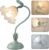 Women Bedside Table Lamps for Bedroom, Cute Flower Desk Lamp With Adjustable Flexible Gooseneck, 3 Color Temperatures Nightstand Lamp with E26 LED Bulbs, Floral Lamp for Living Room, Office ,Reading