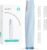 Sonic Dermaplaning Tool for Face – Rechargeable Dermaplane Razor with 6 Refill Dermablades, Facial Hair & Peach Fuzz Remover for Women (Blue)