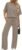 XIEERDUO Women’s Side Slit Lounge Sets 2 Piece Travel Outfits Airport Tracksuit Oversized Wide Leg Loungewear S-3XL