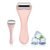 Ice Roller for Face & Eye, Facial Roller and Eye Massager Roller, Ice Roller for Body, Face, Tighten Pores, Migraine Relief Pain Relief Eye Puffiness Relief for Women – Face and Eye Roller 2PCS (Pink.