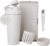 Paradise Shaker Bottle 24 oz, Insulated Stainless Steel Protein Shaker, Dishwasher Safe, with Lid Brush & Protective Boot, Leakproof Twist-Off Chug Cap, Warm Gray, Joshua Dusk