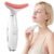 Red Light Therapy for Face, LED Face Massager Tool with Vibraion, Porable Facial Massager for Skin Care at Home, Wrinkle Reducer Face Sculpting Tool，Micro-current Facial Beauty Device(Model AM-810W)