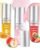 3Pcs Hydrating Lip Oil Set，Non-sticky Lip Oils Gloss Lip Balm Lip Care，Deeply Nourishing and Repairing Prevents Lips Chapped and Lighten Lip Lines(Honey，Peach，Strawberry)