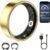 Smart Ring for Women & Men, Fitness Tracker with Heart Rate, Blood Oxygen, Sleep Monitoring, Long-Lasting Battery, IP68 Waterproof (Gold, 6)