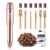 Alety Electric Nail Drill Kit – Portable File for Acrylic Gel Nails, Professional Machine Efile Manicure Pedicure Tools With Gold Drill Bits for Home Salon Use