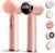 Electric Face Scrubber with Led Display & Facial Cleansing Brush – 6-in-1 Exfoliating Kit, 3 Speeds, IPX6 Waterproof Face Brush for Deep Cleaning, Massage & Gentle Exfoliation-Pink