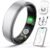 Smart Ring for Women Men, Health Fitness Tracker Ring with Heart Rate/Sleep Tracker/Blood Oxygen/HRV/Stress/Calorie/Steps, IP68 Waterproof for iOS & Android, No APP Fees(Silver,10#)