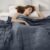 Weighted Idea Weighted Blanket for Adults (Dark Grey,48″x72″,15lbs) Cooling Breathable Heavy Blanket with Premium Glass Beads All-Season Soft Thick Blanket
