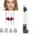 Blackhead Remover Pore Vacuum, Pimple Extractor with 4 Probes and 3 Suction Levels, Electric Facial Cleanser with Extra 4 Pcs Blemish Tool Kit, USB Rechargeable, White (White)
