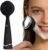 PRITECH Facial Cleansing Brush with 42° Constant‑Temperature Heating – Rechargeable Silicone Face Scrubber for Deep Pore Cleaning, Waterproof Vibrating Exfoliator for Women & Men (Black)