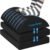 TranquilRelax Foot Rest for Under Desk at Work, Gaming Accessories Foot Stool with 3 Adjustable Heights & Washable Cover, Comfortable Office Desk Accessories, Footrest for Office, Home and Car (Black)