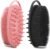 2 Pack Silicone Body Scrubber, Loofah Double-Sided Body Brush,Shower Scrubber and Scalp Massager Shampoo Brush for Sensitive Kids Women Men All Kinds of Skin (Black & Pink)