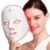 Red Light Therapy for Face, LED Face Mask Light Therapy 7 Colors, Cordless Red Light Therapy Mask with Timing Function, Rechargeable LED Facial Skin Care Mask for Home & Travel Use
