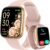 Smart Watch for Women, Answer/Make Call, 1.85″ AMOLED Always-On Screen Smartwatch for iPhone & Android, 3ATM Waterproof Fitness Tracker with Heart Rate/Sleep/SpO2 Monitor, 120+ Sport Modes, 2 Bands