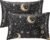 EXQ Home Satin Pillowcase for Hair and Skin Queen – Black Printed Silk Pillow Cases 2 Pack 20×30 inches – Satin Pillow Cases Set of 2 with Envelope Closure, Gifts for Women Men