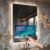 Haocrown 24×32 Inch Bathroom Vanity Mirror with 21.5″ Touch Screen Smart System, Side-Lit LED Ambient Lighting, IP66 Waterproof & Anti-Fog, Streaming Apps, Wi-Fi Bluetooth HDMI, Wall Mounted (2025)