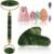 Rena Chris Gua Sha and Face Roller Set: Face Skin Care Tools with Facial Cleansing Brush, 2 Silicone Scrubber Pads & Face Sponge, Travel Bag, Self Care Gift