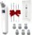 Vacuum Blackhead Remover Pore Cleaner with Heat & Red Light 5 Suction Levels Nose Pore Cleaner Rechargeable with LED Display, 6 Probes & Bonus Blemish Extractor Tools, Skincare Gift for Women