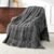 Uttermara Weighted Blankets for Adults Queen Size, 15lbs 60×80 inches Blanket with Soft Warm Plush Sherpa Fleece, Washable Thick Heavy Throw for Sleeping and Calming, Grey