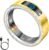 uaue Smart Health Ring for Women Men, Vibration Alert, Touch Control, Fitness Tracker Ring with Sleep/Women’s Health/Heart Rate/Steps, IP68 Waterproof for iPhone and Android, Gold 9, No Subscription