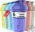 VELOMIX -6 PACK- 20 oz Protein Shaker Bottle for Protein Mixes – 6x Wire Whisk | Leak Proof Shaker Cups for Protein Shakes | Stackable Protein Shaker Bottle Pack | Dishwasher Safe (Pastel Shades)