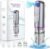Blackhead Remover Vacuum with Microbubble Cleaning, Facial Pore Extractor & Pro Cleanser Tool, 3 Suction Levels, 5 Replaceable Heads for Deep Cleansing & Skin Care