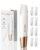 Sonic Dermaplaning Tool for Women Face – Smooth Skin, Rechargeable Dermaplane Razor for Face, Non-Irritating Facial Hair Remove & Exfoliating, 8 Refill Blades Included, Great Gifts for Women – White