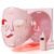 Red Light Therapy for Face & Jawline – FDA Cleared 4D Face Mask with 324 LEDs, 6 Modes (Red/Blue/Infrared) | Cordless for Home & Travel |Luxury Skincare Gifts for Women, Mom, Wife | Pink