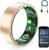 Smart Ring for Women & Men, Fitness Tracker Ring with Heart Rate Monitor, HRV, Sleep Tracking, No Subscription Fee, 10ATM Waterproof Activity Ring for Android & iOS (Rose Gold, 9)