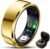 Smart Ring for Women Men Fitness Tracker with Blood Pressure,Heart Rate,Sleep Monitoring,Step Counting,for iPhone and Android,Waterproof smart blood pressure monitor,No Subscription Fees,Gold 8 size