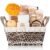 Aqua Elegante Bath Basket For Women – Deluxe Spa Set with Wash, Bubble Bath, Lotion, Salts, Body Scrub, Towel, Shower Puff, Bathbombs, Reusable Basket, Gifts for Mom, Wife, Her – Honey & Almond