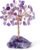 YATOJUZI Natural Amethyst Crystal Tree Purple Gifts for Women Mom Office Desk Decor Cubicle Decorations Meditation Accessories 3.93″-4.52″ Money Fengshui Trees of Life