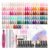 PEACECOLOR 53PC Gel Nail Polish Kit with U V Light and Drill 35 Colors Soak Off Gel Polish with Matte Glitter Glossy Top Base Coat Art Manicure Complete Nail Polish Kit Gifts for Women