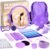 Pilates Ring Set for Women, Pilates Set with Magic Circle, Ball and Resistance Bands, Pilates Kit for Home Workout, Pilates Equipment Set for Strength, Toning and Flexibility