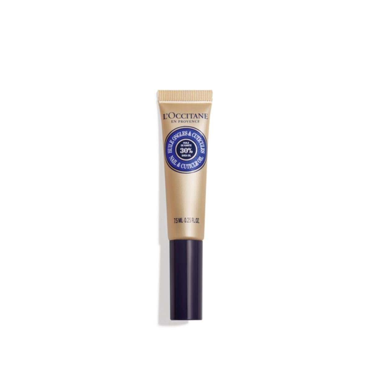 L’OCCITANE Shea Nail & Cuticle Oil, Nourishing Brush-On Moisture for Stronger & Healthier Nails, Hydrating Care for Manicures with Almond Oil, Vegan