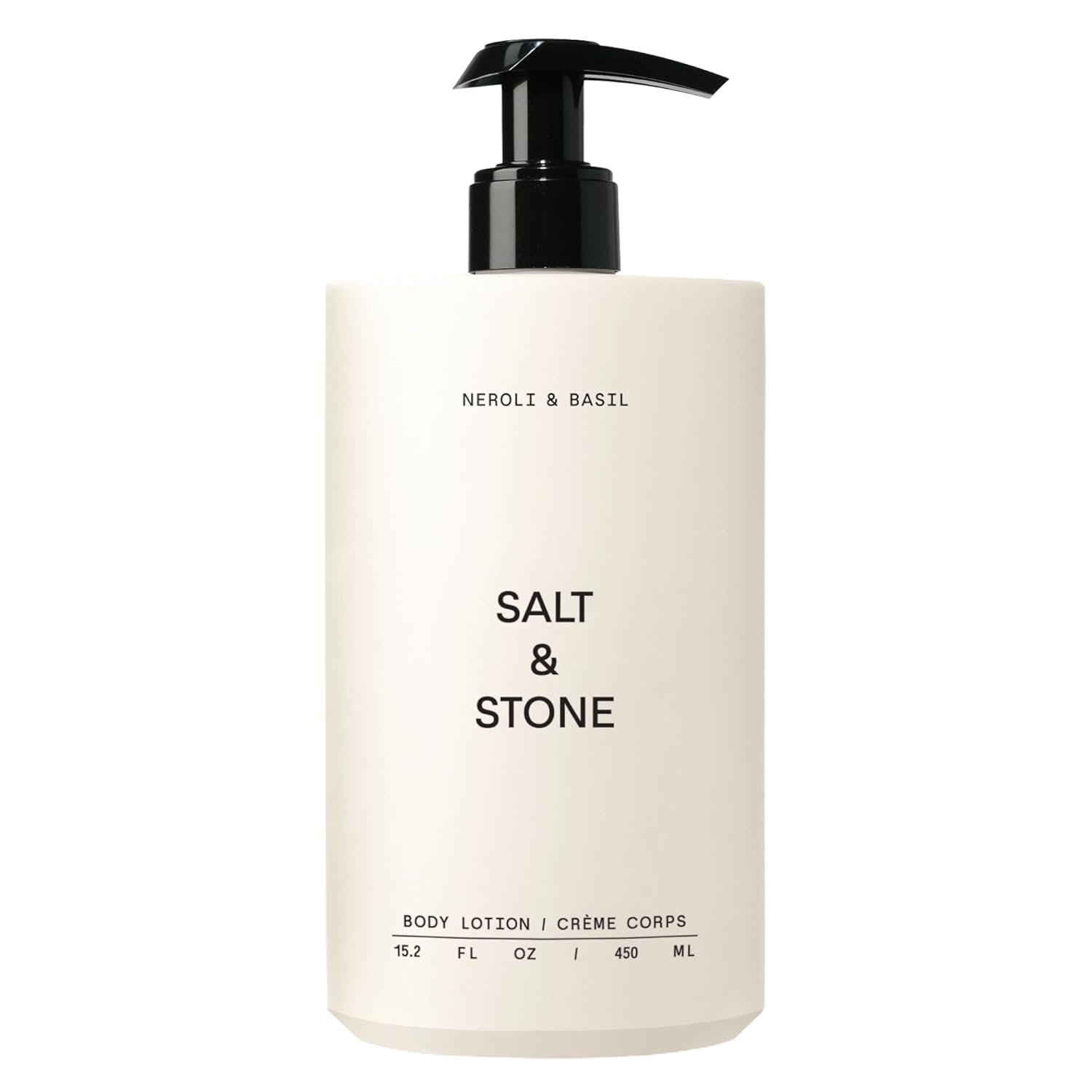 Salt & Stone Body Lotion for Women & Men | Neroli & Basil | Hydrates, Nourishes & Softens Skin | Restores Dry Skin | Fast-Absorbing | Cruelty-Free & Vegan | 15.2 fl oz