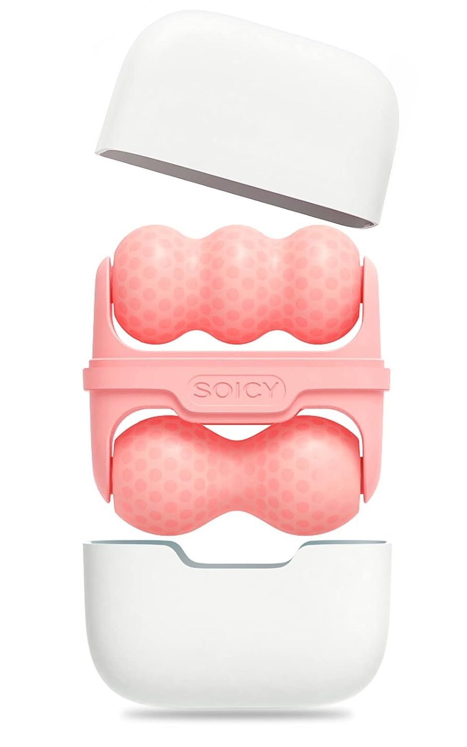 Ice Roller Double Ended, Ice Roller for Face & Eye Puffiness Relief, Ice Face Roller Massager for Migraine Pain, 2 in 1 Facial Ice Roller Skin Care Tool for Whole Body Minor Injury Cold Compress