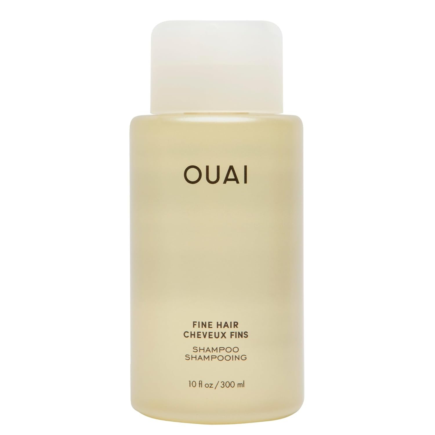 OUAI Fine Hair Shampoo – Biotin Thickening Shampoo for Flat, Thin Hair – Volumizing & Strengthening Keratin & Chia Seed Oil for Women & Men – Lightweight, Color-Safe, Sulfate Free, 10 Oz
